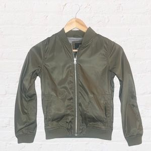 Me Jane Army Olive Green Bomber Light Jacket 8